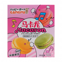 Печенье Макарон с клубничным вкусом Macaron Gang-Fu, 132 г, Китай 