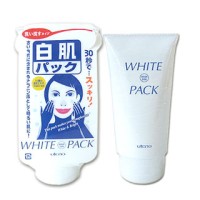 Увлажняющая кремовая экспресс-маска для лица UTENA "Shirohada" с эффектом выравнивания цвета кожи с экстрактом конхиолина растительными компонентами, Япония, 140г