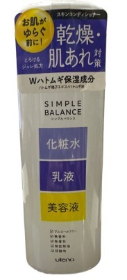 Комплексный глубокоувлажняющий лосьон Simple Balance для утреннего ухода за кожей лица 3 в 1 (лосьон/молочко/сыворотка), UTENA 220 мл