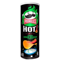 Чипсы Принглс Pringles Острая Сметана, Pringles Hot Kickin’ Sour Creme 160г