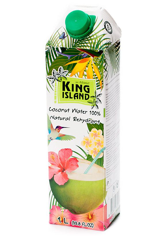 Кокосовая вода King Island, без сахара, 1л
