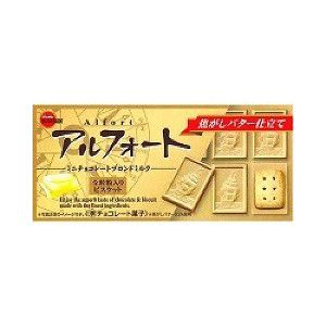 Сливочный шоколад New Alfort с печеньем внутри, Япония, 55г