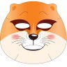 Маска для лица в виде животных FOX ANIMAL, 25г, Корея