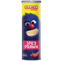 Чипсы MAMEE со вкусом острой креветки SPICY PRAWN POTATO CRISPS 100г, Малайзия