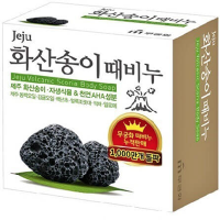 Мыло-скраб для тела с вулканическим пеплом Jeju volcanic scoria Mukunghwa, 100 г, Корея
