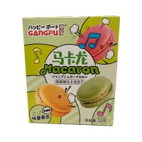 Печенье Макарон со вкусом чая матча Macaron Gang-Fu, 132 г, Китай