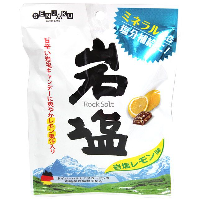 Конфеты Senjaku "Каменная соль" со вкусом лимона, Япония, 85г