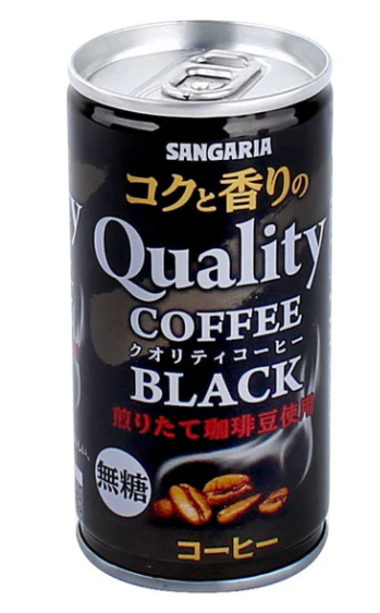 Японский кофе Sangaria BLACK без сахара, 185г