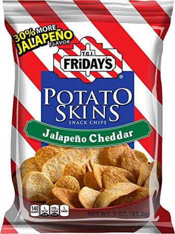 Картофельные чипсы Friday's Jalapeno Cheddar с халапеньо и сыром чеддер, 113г, США