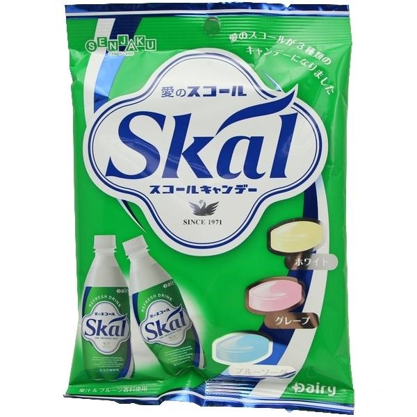 Леденцы со вкусом йогуртового напитка Skal, 65г, Япония