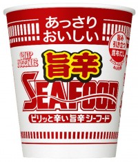Острая лапша Ниссин с морепродуктам, овощами и пикантными специями Nissin, 58 г, Япония