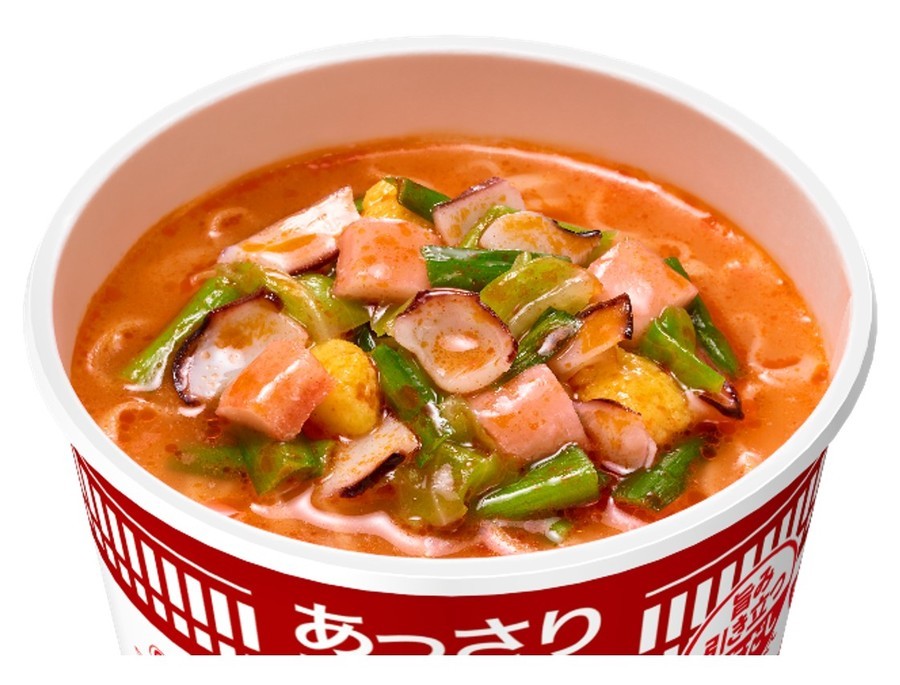 Купить Острая лапша Ниссин с морепродуктам, овощами и пикантными ...