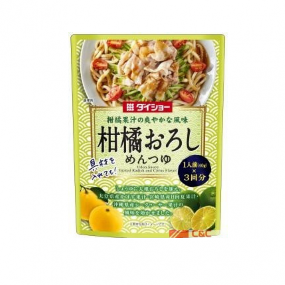 Готовый бульон для пшеничной лапши (удон) c тертым дайконом и юдзу с экстрактом кацуо Daisho, 120г Япония