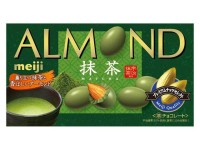 Миндаль Meiji в шоколаде с зеленым чаем матча, 79г, Япония