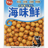 Японские арахисовые снеки "4 вкуса моря" с морепродуктами Tabekiri Denroku, 75г