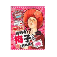 Жевательные конфеты с маринованной сливой Убэ и кислым центром RIBON Doumyoji Umeko,70г, Япония