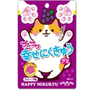 Мармелад Кошкины лапки Happy Nikukyu с виноградным соком, Япония, 57г