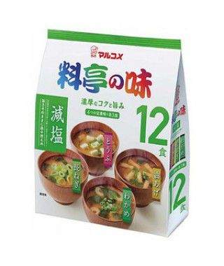 Мисо-суп Ассорти Maukome с с кусочками зеленого лука 12 порций, Япония, 201г