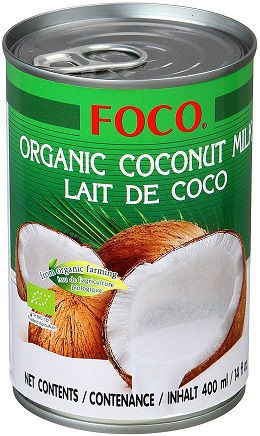 Органическое кокосовое молоко Foco 10-12%, 400 мл, Таиланд