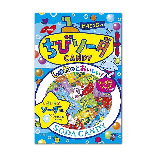 Конфеты Nobel Soda Candy ассорти газировок, 90г, Япония