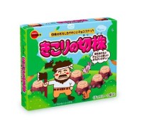 Печенье Бурбон &quot;Чоко Три&quot; Шоколадный Пенек из молочного шоколада и соленого хрустящего печенья Bourbon Choco Tree  66г, Япония