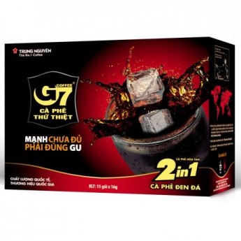 Вьетнамский натуральный растворимый кофе G7 Trung Nguyen Coffee Ca Phe Duong, 15х16г