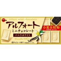 Белый шоколад с ванильным вкусом и бисквитным какао-печеньем внутри Бурбон Альфорт Alfort Mini Chocolate Bourbon, 55 г, Япония