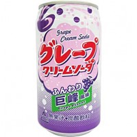 Крем-сода с виноградным вкусом Томинага Tominaga Grape Cream Soda, Япония, 350мл
