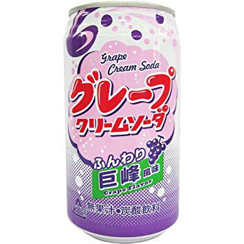 Крем-сода с виноградным вкусом Томинага Tominaga Grape Cream Soda, Япония, 350мл