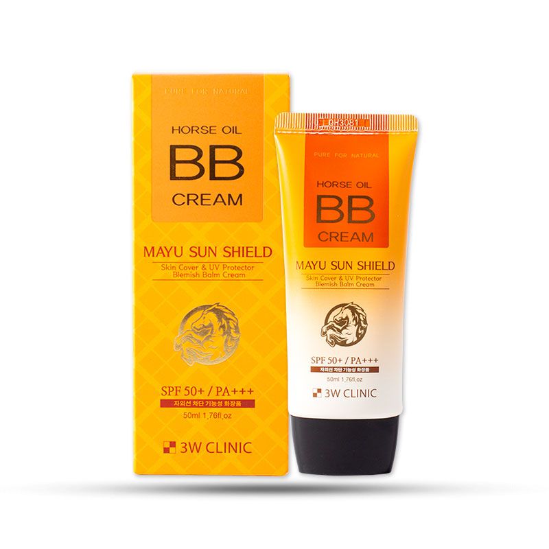 ВВ крем для лица с лошадиным маслом 3W Clinic, 150 мл