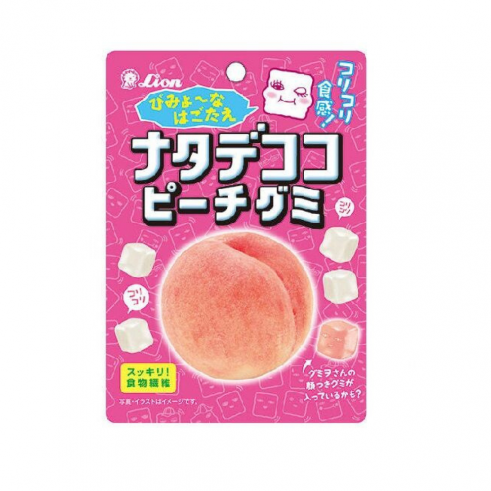 Мармеладные кубики Lion со вкусом белого персика Косю 44г, Япония