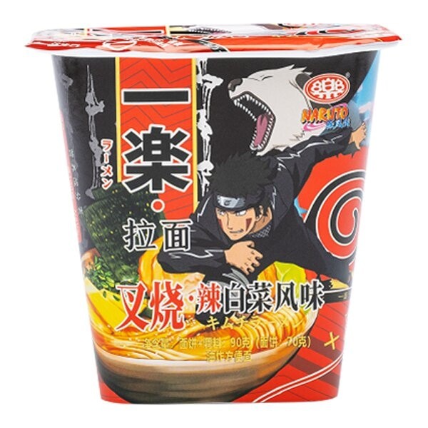 Лапша бп с кимчи на мясном бульоне Наруто Naruto Yile Noodles, 90 г, Китай