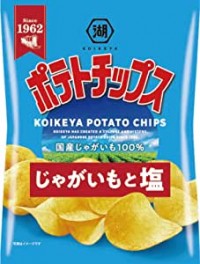 Японские картофельные чипсы "Свежий картофель" с морской солью Коике-я, KOIKE-YA 60 г