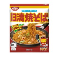 Лапша Nissin Якисоба со вкусом  креветки, Япония, 89г