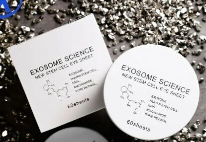 Круговые омолаживающие патчи со стволовыми клетками и ретинолом EXOSOME SCIENCE New Stem Cell Eye Sheet, 60 листов