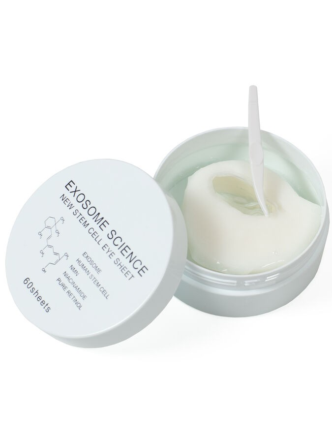 Круговые омолаживающие патчи со стволовыми клетками и ретинолом EXOSOME SCIENCE New Stem Cell Eye Sheet, 60 листов