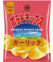 Японские картофельные чипсы &quot;Свежий картофель&quot; с чесноком Коике-я, KOIKE-YA 60 г