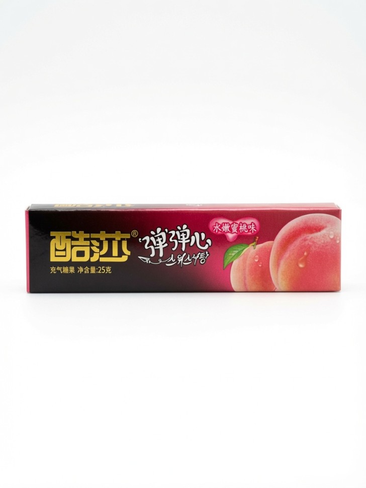 Конфеты Kusha Tan Tan Xin со вкусом персика, Китай, 25г