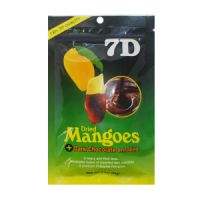 Сушеные кусочки манго в глазури из темного шоколада "7D", Филиппины, 80г