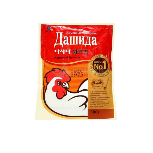 Вкусовая приправа Дашида куриный бульон т.м. СиДжей CJ Foods 100г, Корея