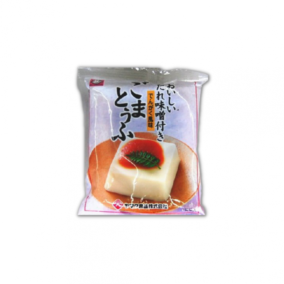 Тофу шелковый с кунжутом и нежным соусом из мисо пасты Yamaku, 100г