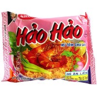 Лапша быстрого приготовления Hao Hao со вкусом острой креветки, 77г, Вьетнам