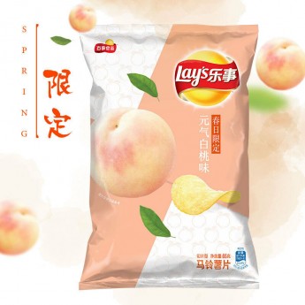 Чипсы Lays с персиком, 65г, Китай