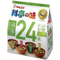 Мисо-суп Marukome с пониженным содержанием соли, 24 порции, 372 г, Япония