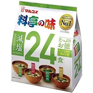 Мисо-суп Marukome с пониженным содержанием соли, 24 порции, 372 г, Япония