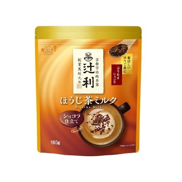 Японский чай Ходзича-латте с молоком и шоколадом Kataoka Tsujiri Hojicha Milk Chocolate, 180 г, Япония
