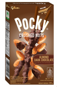 Палочки Поки в темном шоколаде с миндальной крошкой Pocky Glico, 25 г, Китай 