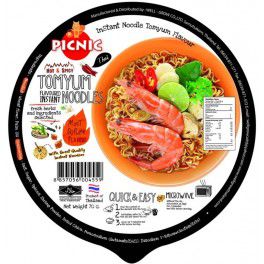 Лапша быстрого приготовления PICNIC со вкусом супа Том ям с креветкой, 70г