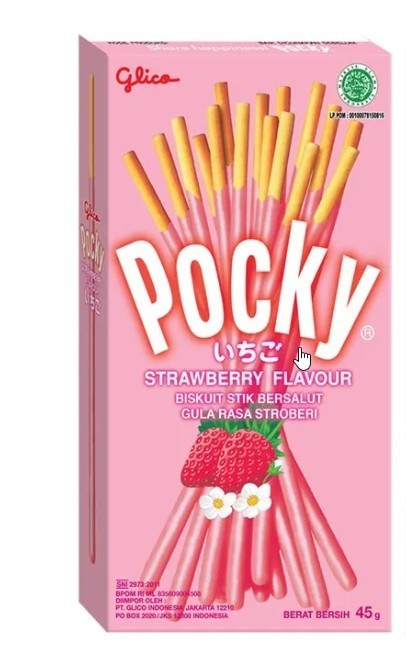 Палочки Pocky клубника Glico, 45 г, Таиланд