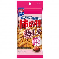  Рисовые снеки Какинотане KAMEDA с арахисом со вкусом сливы и шисо, 57г, Япония